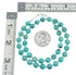 Navajo Turquoise Sterling Silver Bead Necklace TX10197